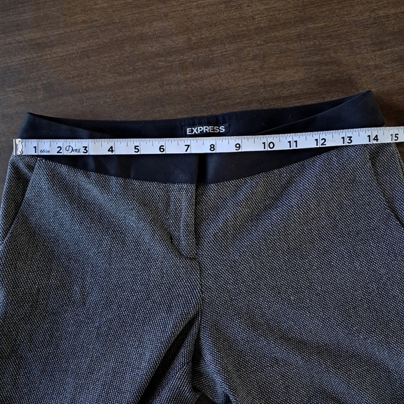 Express Pants Womens 0R Gray Columnist Straight Leg Polyester Blend - Picture 7 of 7